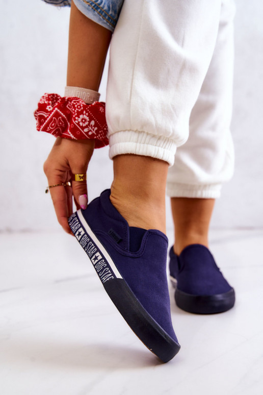 Zapatillas Slip-on Big Star HH274011 azul oscuro Zapatillas Slip-on Big Star HH274011 azul oscuro