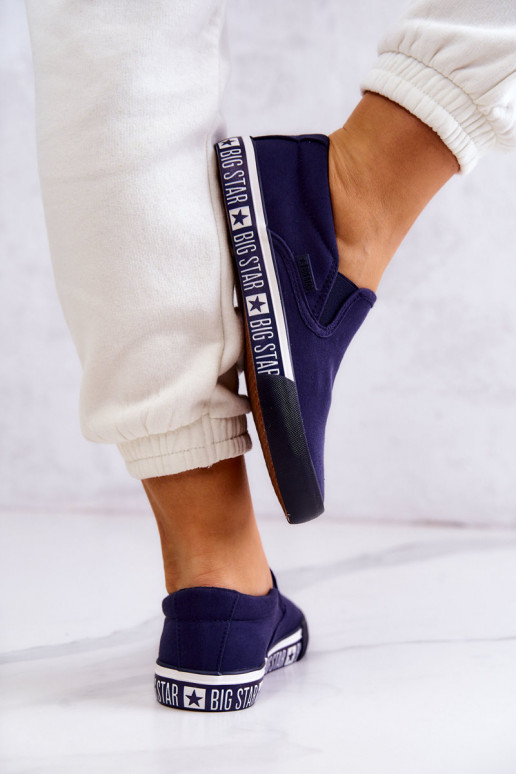 Zapatillas Slip-on Big Star HH274011 azul oscuro Zapatillas Slip-on Big Star HH274011 azul oscuro