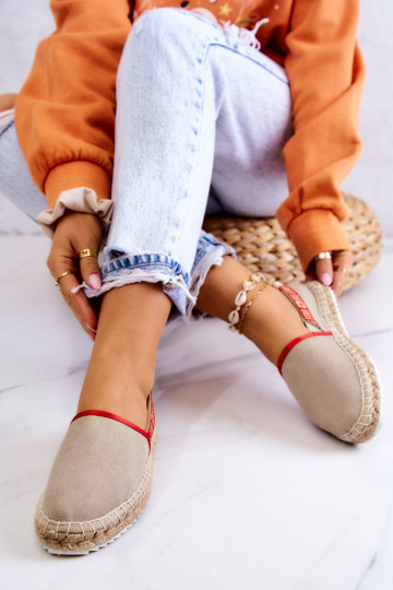 Alpargatas de tela del resistente modelo Big Star JJ274879 beige 2