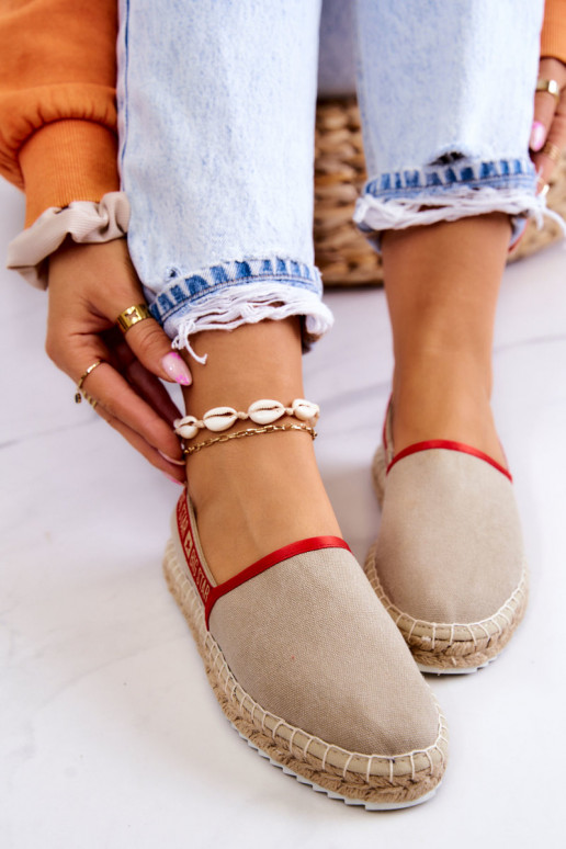 Alpargatas de tela del resistente modelo Big Star JJ274879 beige