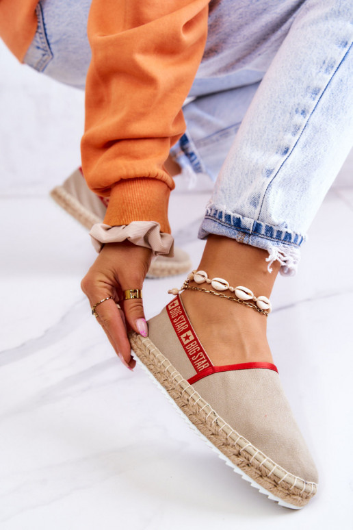 Alpargatas de tela del resistente modelo Big Star JJ274879 beige Alpargatas de tela del resistente modelo Big Star JJ274879 beige