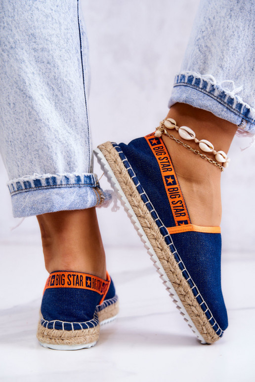 Alpargatas de tela con atrevido modelo Big Star JJ274877 azul oscuro Alpargatas de tela con atrevido modelo Big Star JJ274877 azul oscuro