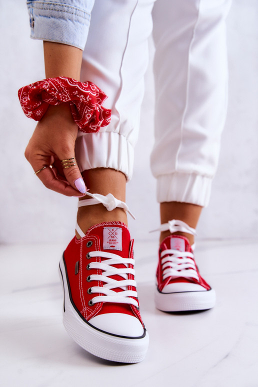 Zapato casual modelo clásico Cross Jeans JJ2R4010C color rojo Zapato casual modelo clásico Cross Jeans JJ2R4010C color rojo