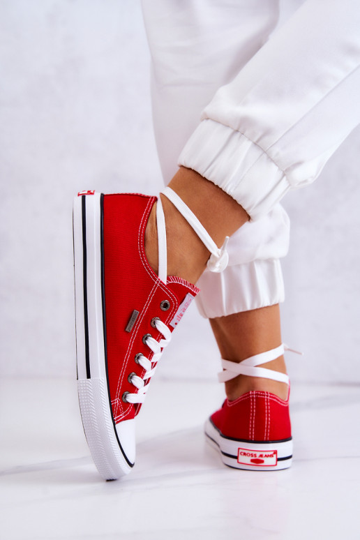 Zapato casual modelo clásico Cross Jeans JJ2R4010C color rojo Zapato casual modelo clásico Cross Jeans JJ2R4010C color rojo