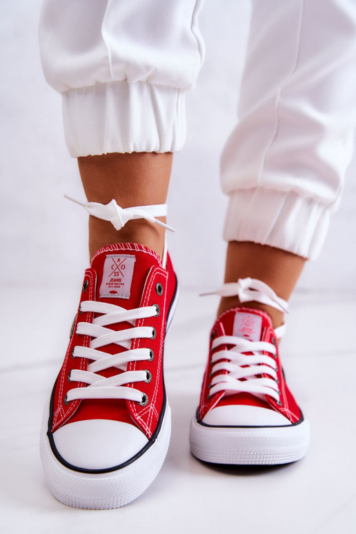 Zapato casual modelo clásico Cross Jeans JJ2R4010C color rojo Zapato casual modelo clásico Cross Jeans JJ2R4010C color rojo