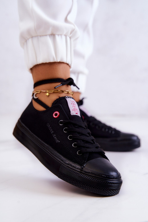 Zapato casual modelo clásico Cross Jeans JJ2R4019C color negro Zapato casual modelo clásico Cross Jeans JJ2R4019C color negro