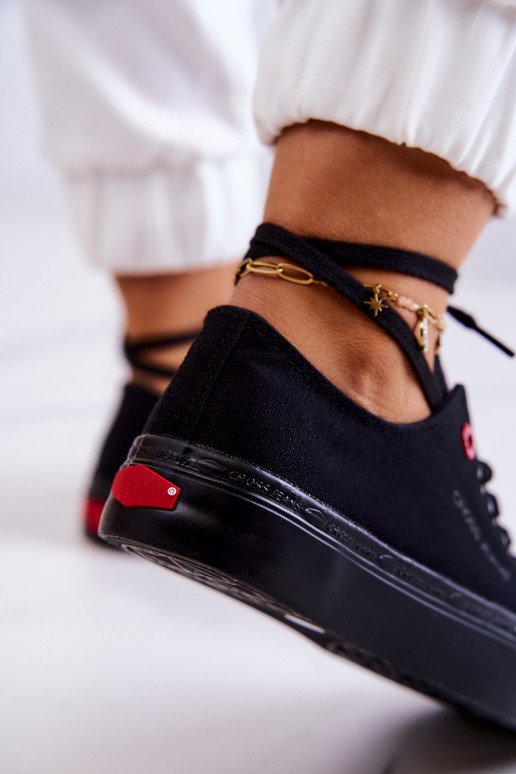 Zapato casual modelo clásico Cross Jeans JJ2R4019C color negro Zapato casual modelo clásico Cross Jeans JJ2R4019C color negro