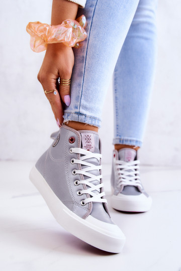Zapatos casual con suela Cross Jeans JJ2R4057C color gris 2