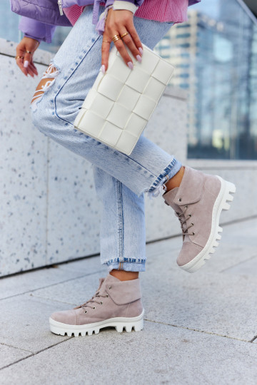 Botines Dalles de ante con tiras