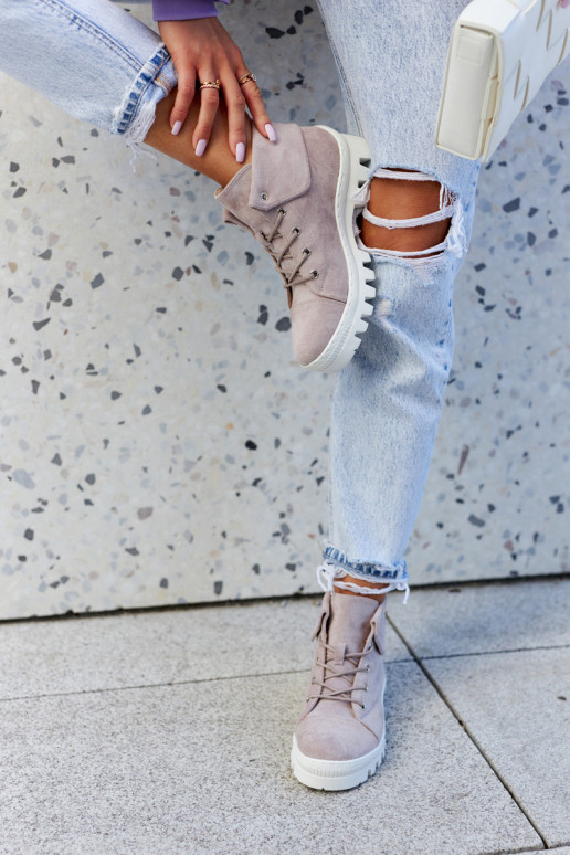 Botines Dalles de ante con tiras