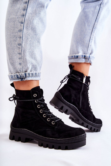 Botas de ante color negro Layden 2