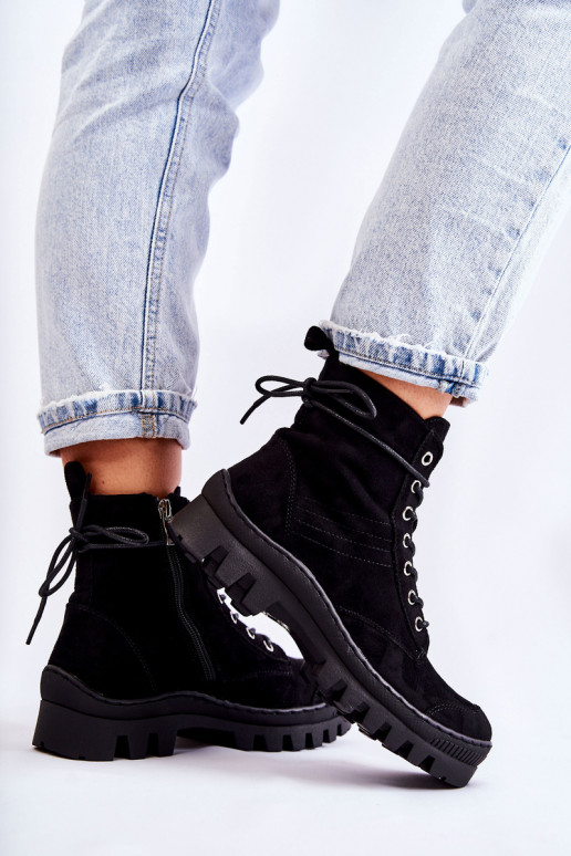 Botas de ante color negro Layden Botas de ante color negro Layden