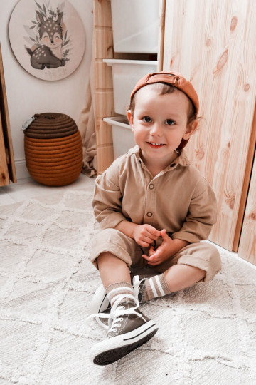 Zapatos de ocio infantil con suela en color caqui Filemon 2