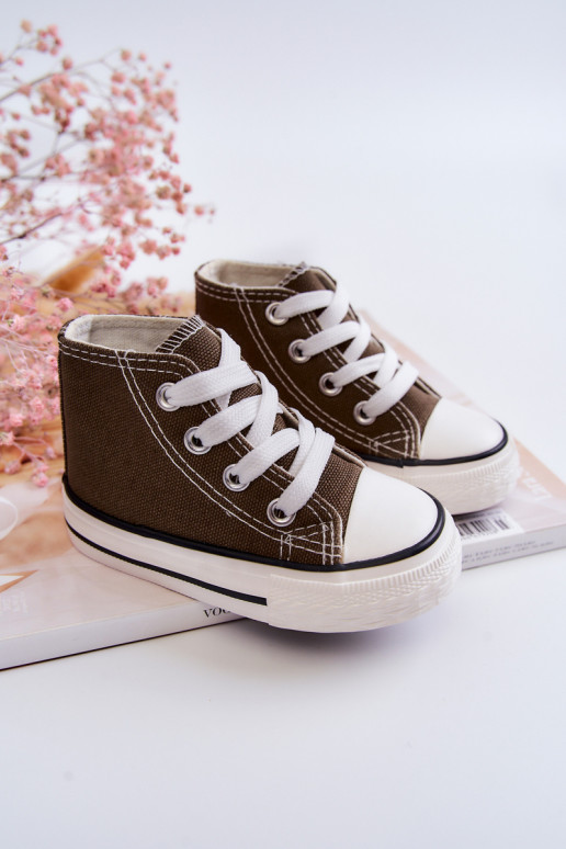 Zapatos de ocio infantil con suela en color caqui Filemon
