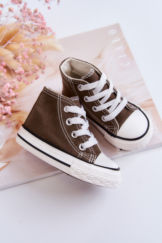 Zapatos de ocio infantil con suela en color caqui Filemon