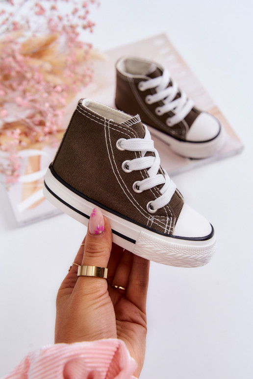 Zapatos de ocio infantil con suela en color caqui Filemon