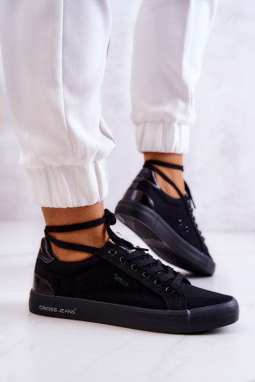 Deportivas con tiras Cross Jeans JJ2R4039C color negro