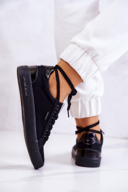 Deportivas con tiras Cross Jeans JJ2R4039C color negro