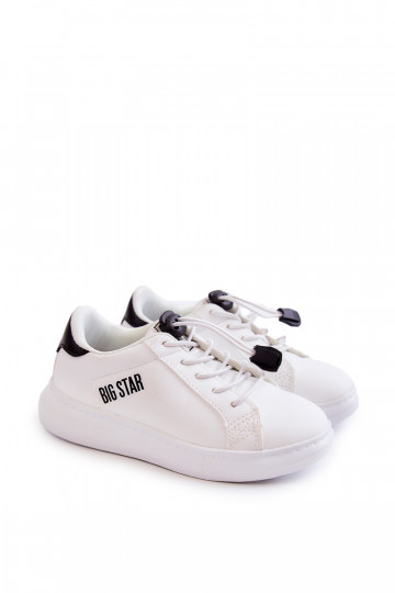 Zapatillas infantiles Big Star JJ374069 Colores blanco-negro 2