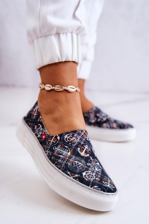 Zapatillas Slip On Memory Foam Big Star JJ276012 color negro Zapatillas Slip On Memory Foam Big Star JJ276012 color negro