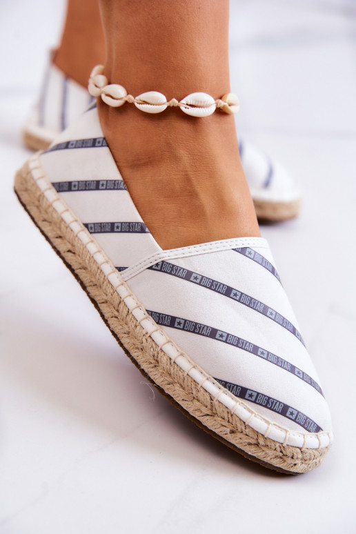 Alpargatas del modelo clásico Big Star JJ274959 en color blanco