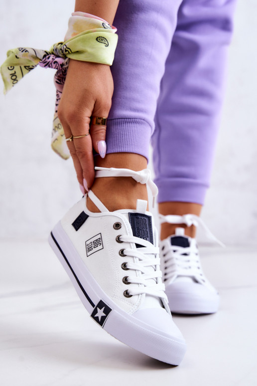 Zapato plano modelo clásico Big Star JJ274255 color blanco