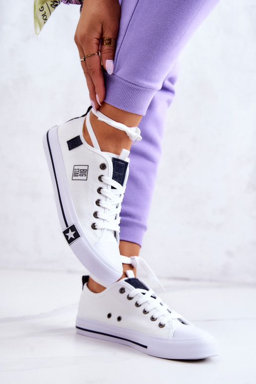 Zapato plano modelo clásico Big Star JJ274255 color blanco