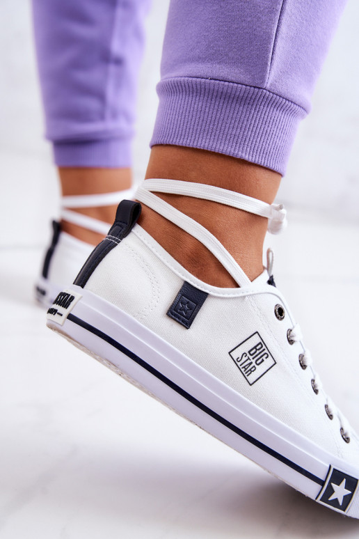 Zapato plano modelo clásico Big Star JJ274255 color blanco