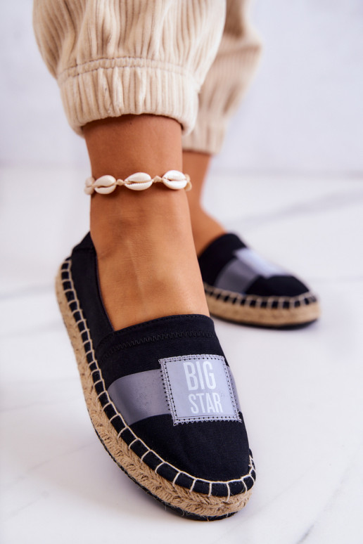 Alpargatas Slip On con estilo Big Star JJ274963 negro