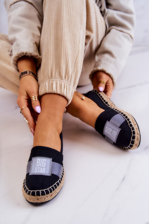 Alpargatas Slip On con estilo Big Star JJ274963 negro