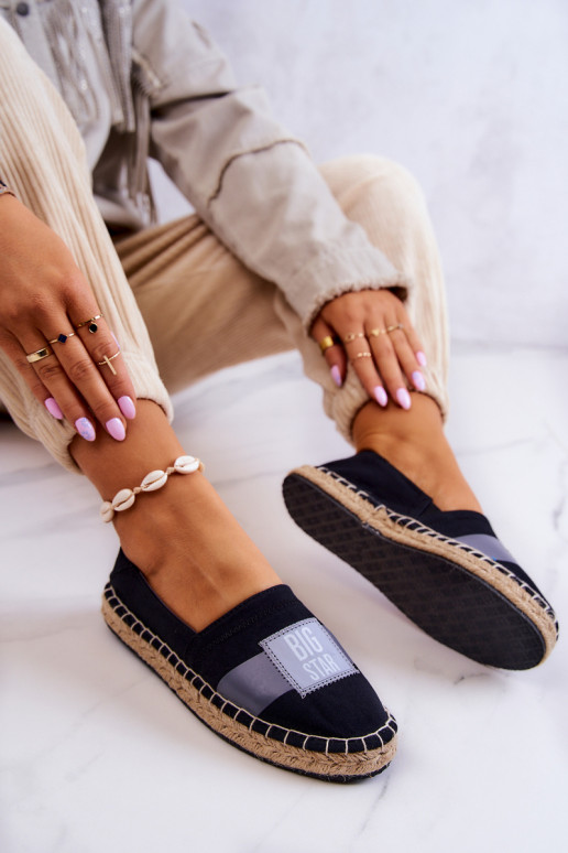 Alpargatas Slip On con estilo Big Star JJ274963 negro Alpargatas Slip On con estilo Big Star JJ274963 negro