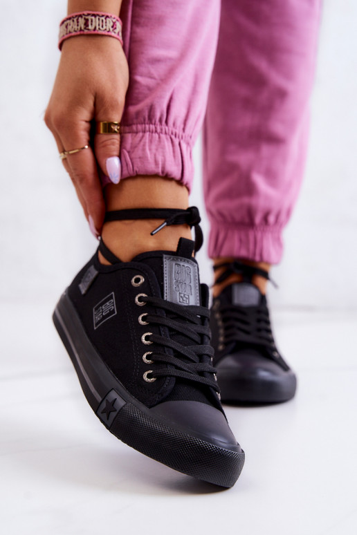 Zapato plano modelo clásico Big Star JJ274257 color negro