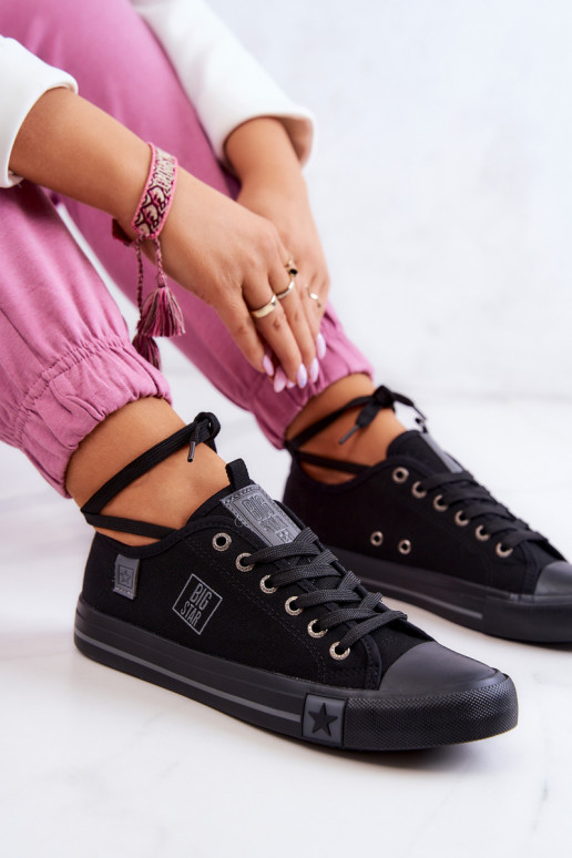 Zapato plano modelo clásico Big Star JJ274257 color negro