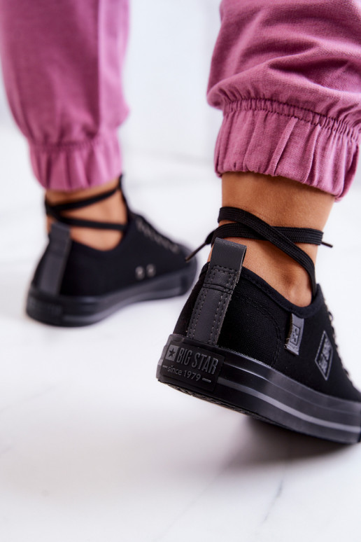 Zapato plano modelo clásico Big Star JJ274257 color negro