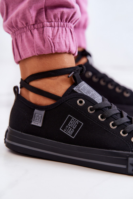 Zapato plano modelo clásico Big Star JJ274257 color negro