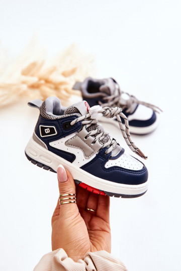 Zapatillas deportivas para niños en color azul oscuro Bruce.