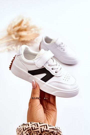 Zapatillas deportivas infantiles color blanco-negro Jessie