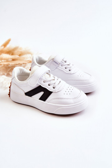 Zapatillas deportivas infantiles color blanco-negro Jessie 2