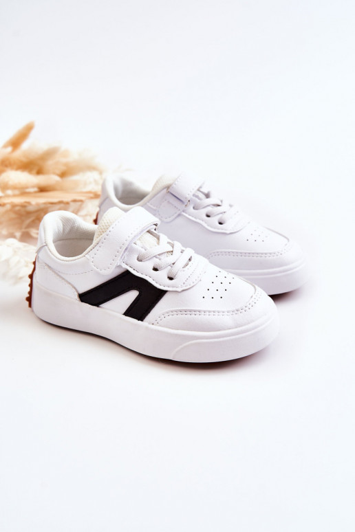 Zapatillas deportivas infantiles color blanco-negro Jessie