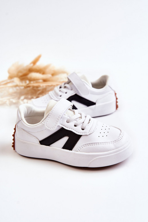 Zapatillas deportivas infantiles color blanco-negro Jessie