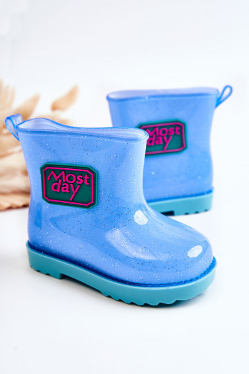 Botas de goma para niños color azul Rain