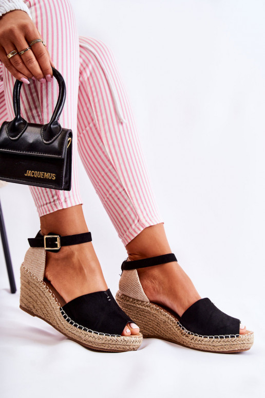 Sandalias con plataforma en color negro Delia Sandalias con plataforma en color negro Delia