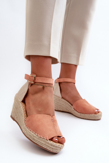 Sandalias con plataforma Delia rosa claro