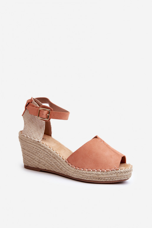 Sandalias con plataforma Delia rosa claro