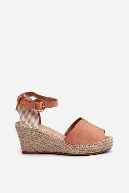 Sandalias con plataforma Delia rosa claro