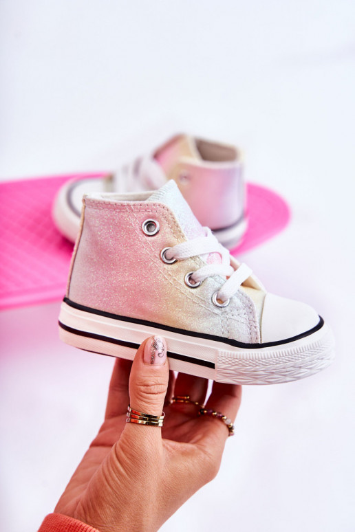 Deportivas blancas con suela en varios colores Blanka