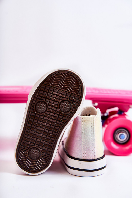 Deportivas blancas con suela en varios colores Blanka