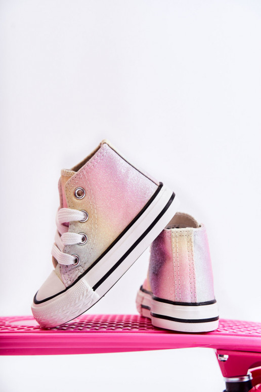 Deportivas blancas con suela en varios colores Blanka