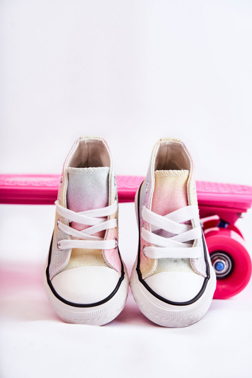 Deportivas blancas con suela en varios colores Blanka