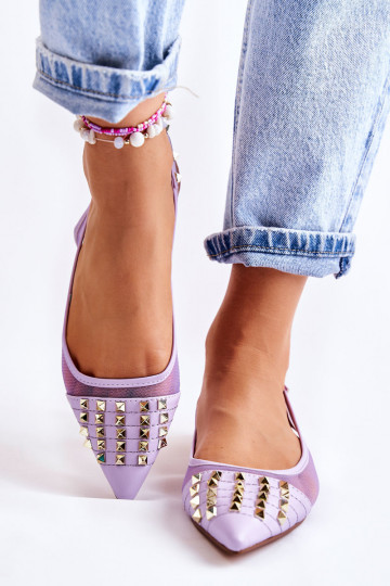 Bailarinas con remaches en color morado Kinley 2